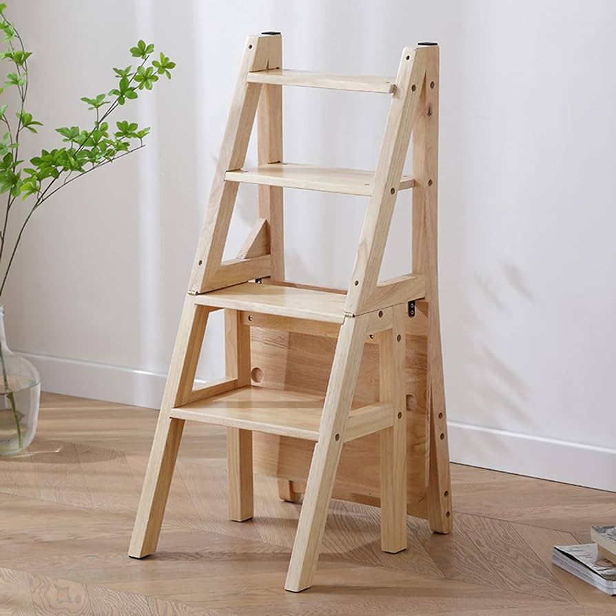 escalera de madera para cocina