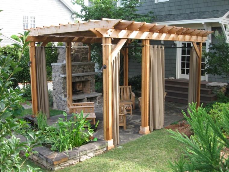 estructuras de madera para jardín
