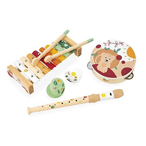 instrumentos musicales de madera para bebés