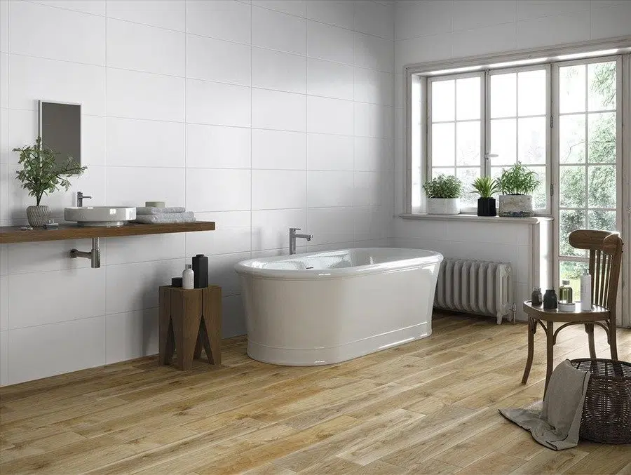 pisos de madera para baño