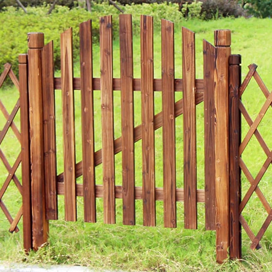 puertas de madera para jardín