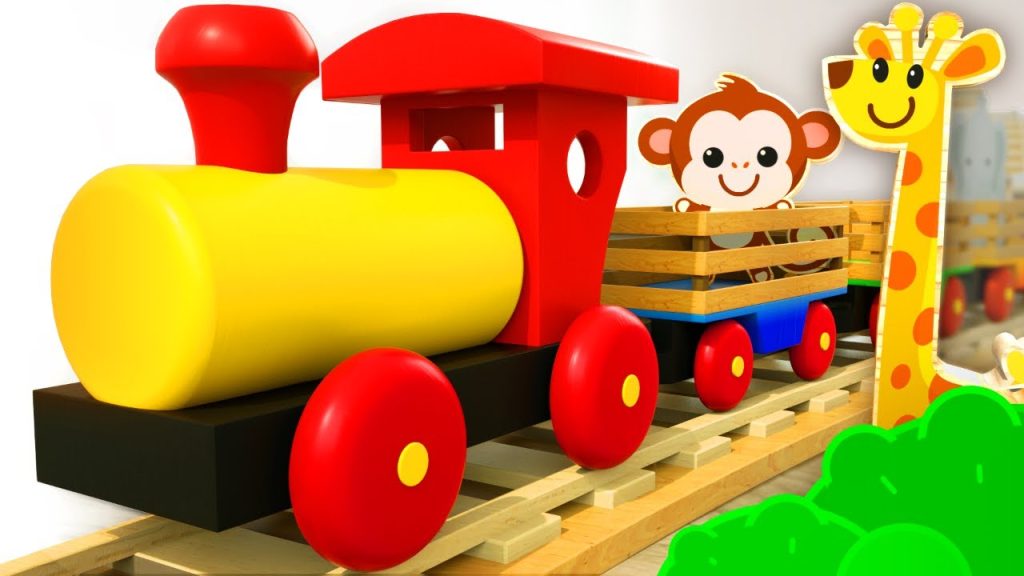 trenes de madera para bebés